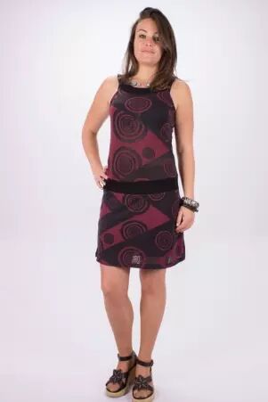 Robe Mirai Bordeaux robe fluide bordeaux