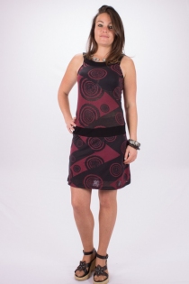 Robe Mirai Bordeaux robe fluide bordeaux