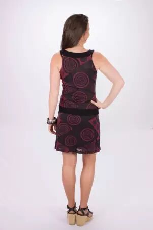 Robe Mirai Bordeaux robe fluide bordeaux