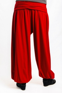 Pantalon harem basic uni pantalon souple pour usage quotidien