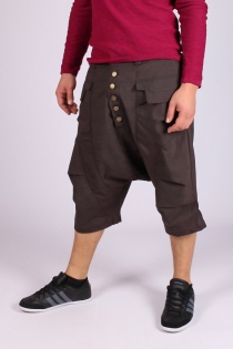 Sarouel City style court Prince de galles Taupe sarouel court prince de galles taupe