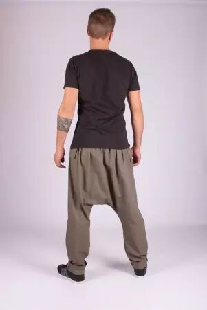 Sarouel City style Kaki sarouel urbain kaki coupe moderne