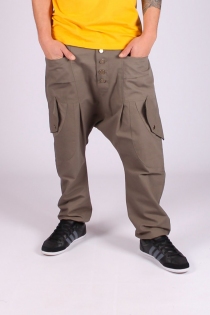 Sarouel City chic Kaki sarouel urbain kaki esprit casual