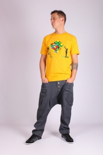 Sarouel City chic Gris sarouel urbain gris coupe moderne