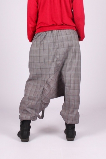 Sarouel long City straps Ecossais gris sarouel city long esprit &eacute;cossais