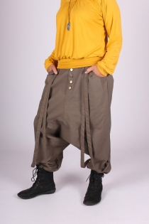 Sarouel long City straps Kaki sarouel long kaki style urbain moderne