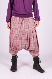 Sarouel court City Girly Prince de Galles Rose sarouel court prince de galles rose