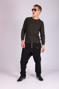 Sarouel City street Noir sarouel city noir &agrave; l'allure &eacute;pur&eacute;e