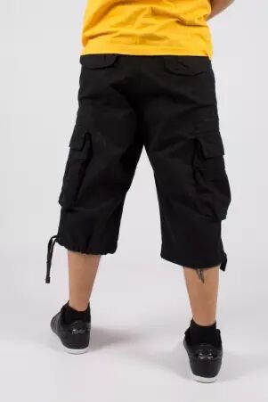 Molecule 3/4 50006 Noir pantalon Molecule noir mod�le 50006 au style urbain