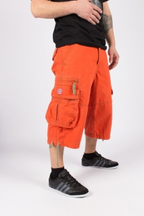 Molecule 3/4 50006 Orange pantalon 3/4 Molecule orange &agrave; la coupe utilitaire et au style urbain