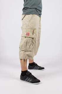 Molecule 3/4 50006 Beige pantalon Molecule 3/4 beige mod&egrave;le 50006 &agrave; la coupe moderne