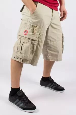 Molecule short 50007 Beige short Molecule beige � la coupe utilitaire