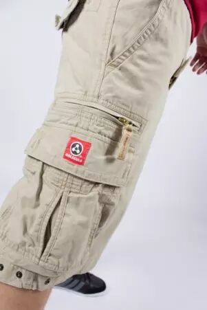 Molecule short 50007 Beige short Molecule beige � la coupe utilitaire