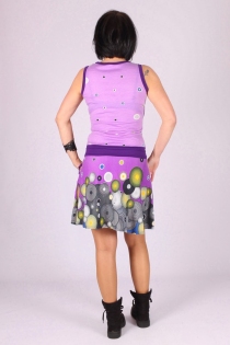 Robe Seventies Bubbles robe fluide au style graphique