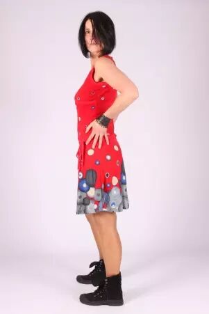 Robe Seventies Bubbles robe boh�me expressive et color�e