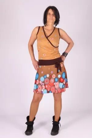 Robe Seventies Bubbles robe boh�me expressive et color�e