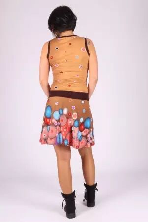 Robe Seventies Bubbles robe boh�me expressive et color�e