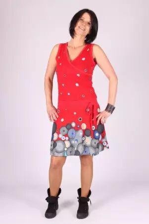 Robe Seventies Bubbles robe boh�me expressive et color�e