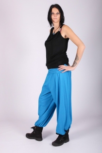 Pantalon harem basic uni pi&egrave;ce textile polyvalente