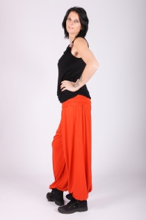 Pantalon harem basic uni pantalon ample au port&eacute; relax