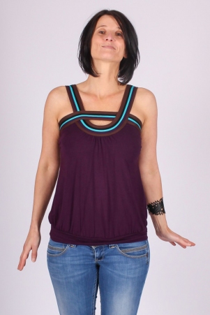 Top Lila Prune top fluide prune profond