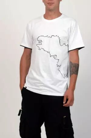 Tee shirt Bretagne blanc t-shirt breton blanc illustration r�gionale