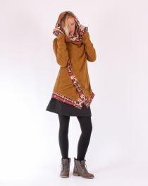 Gilet Madura&iuml; Camel v&ecirc;tement chaud &agrave; la coupe fluide et au style contemporain