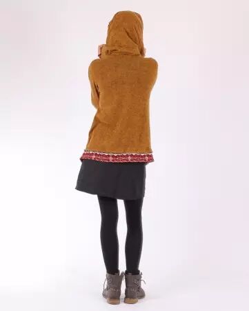 Gilet Madura� Camel v�tement chaud � la coupe fluide et au style contemporain