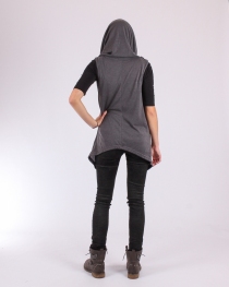 Gilet Yoko Gris Perle cardigan/pull au design soign&eacute; et aux finitions nettes au confort enveloppant