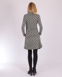 Robe Luna Marocco vert robe fluide motif vert