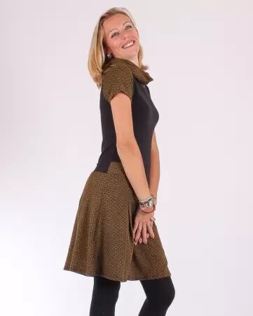 Robe Betty Retro moutarde robe jaune moutarde r�tro