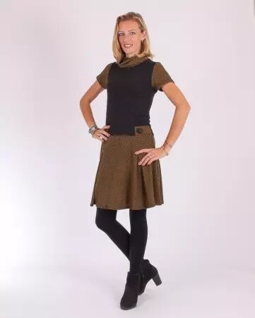 Robe Betty Retro moutarde robe jaune moutarde r�tro