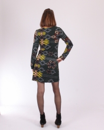 Robe Sarah vert robe confortable &agrave; l'allure estivale