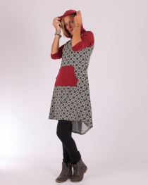 Robe Fantasia Marocco vert robe fluide imprim&eacute; marocain vert