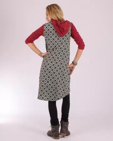 Robe Fantasia Marocco vert robe fluide motif marocain vert