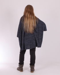 Cape Bleu Nuit Chin&eacute; &eacute;l&eacute;ment mode &agrave; l'esth&eacute;tique actuelle