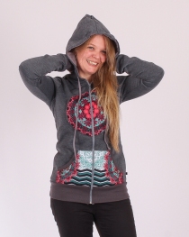 Veste Patch Mandala Gris