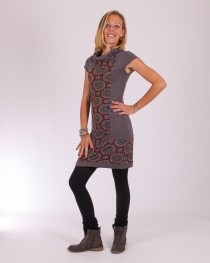 Robe Stella winter style Indian style bordeaux robe fluide esprit indien