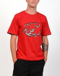 Tee shirt Shark Attack Rouge t-shirt requin rouge impact visuel