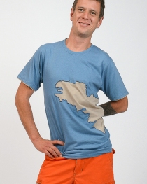 Tee shirt Bretagne bleu t-shirt breton bleu esprit maritime