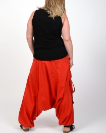 Sarouel ? Festival Rouge sarouel boh&egrave;me rouge fluide