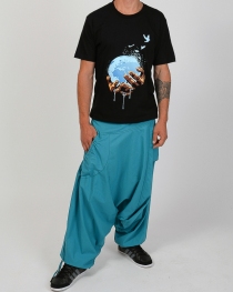 Sarouel ? Festival Bleu Sumba sarouel fluide bleu sumba ethnique