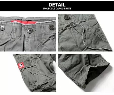 Pantalon Homme Mol�cule 54002 Kaki pantalon homme kaki � l'esprit militaire