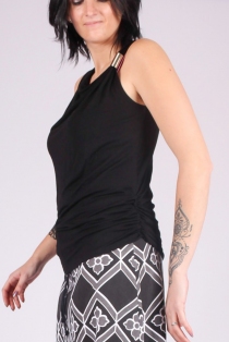 Top Andamaya Noir top noir coupe &eacute;pur&eacute;e