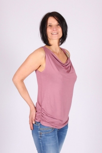 Top Andamaya Bois de Rose top rose doux esprit f&eacute;minin