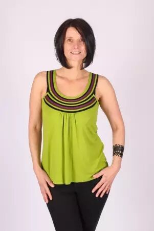 Top Liloo uni Vert Pistache top uni vert pistache doux