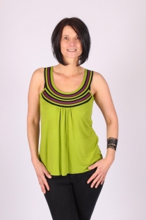 Top Liloo uni Vert Pistache top uni vert pistache doux