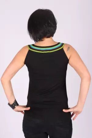 Top Liloo uni Noir top noir fluide classique