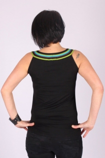 Top Liloo uni Noir top chic noir intemporel