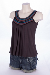 Top Liloo uni Gris top uni gris sobre